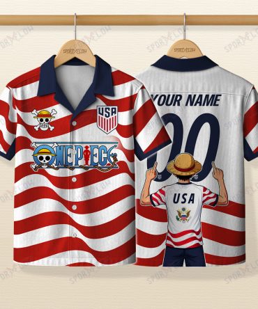 Usa X Op Straw Hat Star-Spangled Era World Cup 2026 Hawaiian Shirt