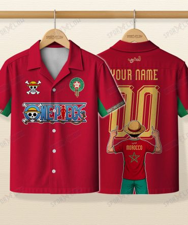 Morocco X Op Straw Hat Atlas Lions Era World Cup 2026 Hawaiian Shirt