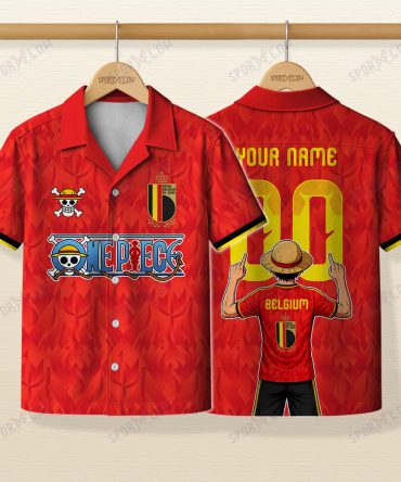 Belgium X Op Straw Hat Red Devils Era World Cup 2026 Hawaiian Shirt