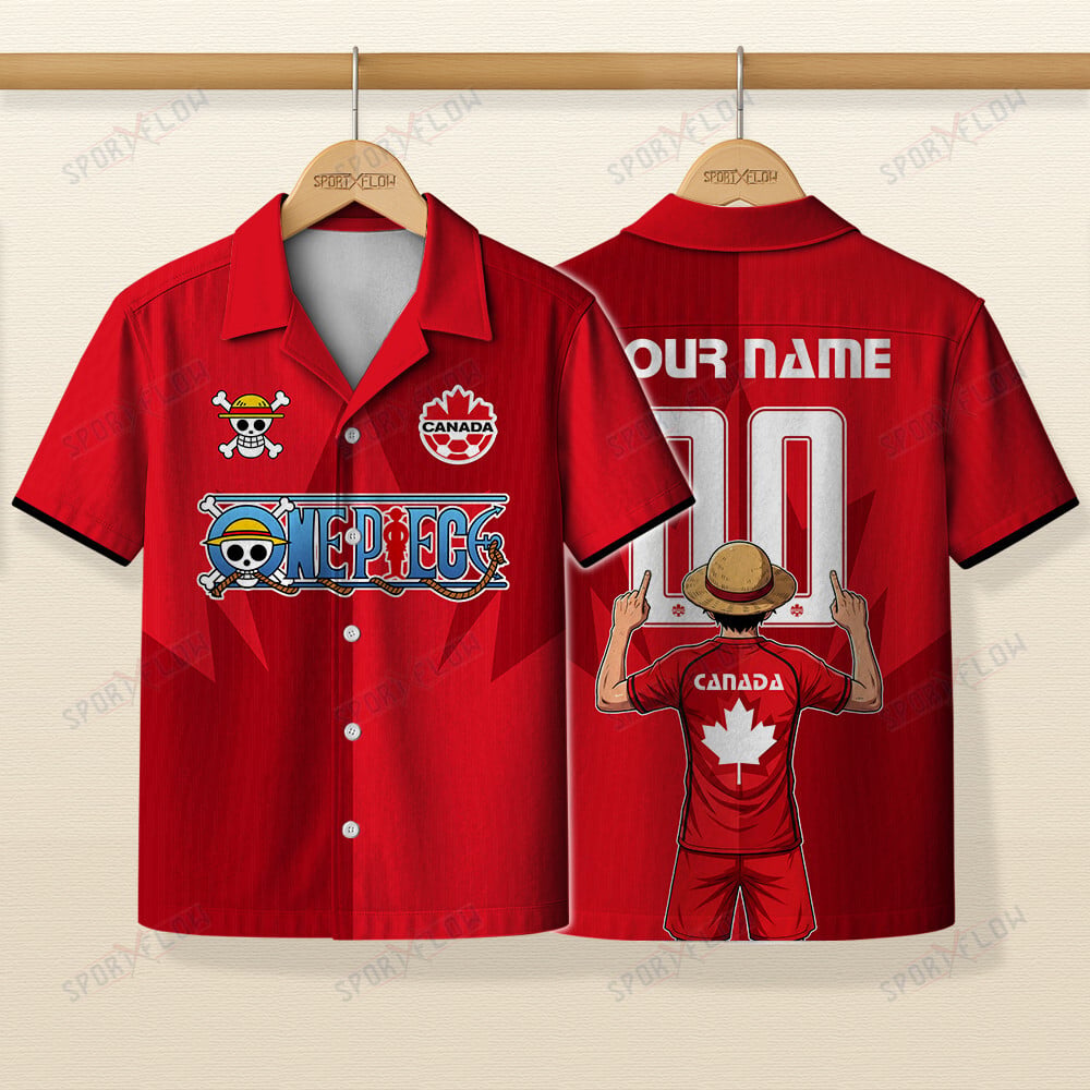 Canada X Op Straw Hat Les Rouges Era World Cup 2026 Hawaiian Shirt