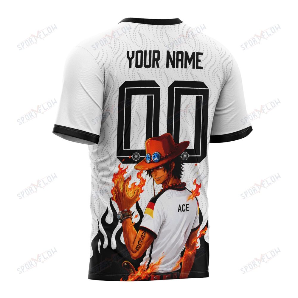 World Cup 2026 Germany X Op Portgas D. Ace Fire Graphic All Over Print Jersey Shirt Hoodie - Image 3