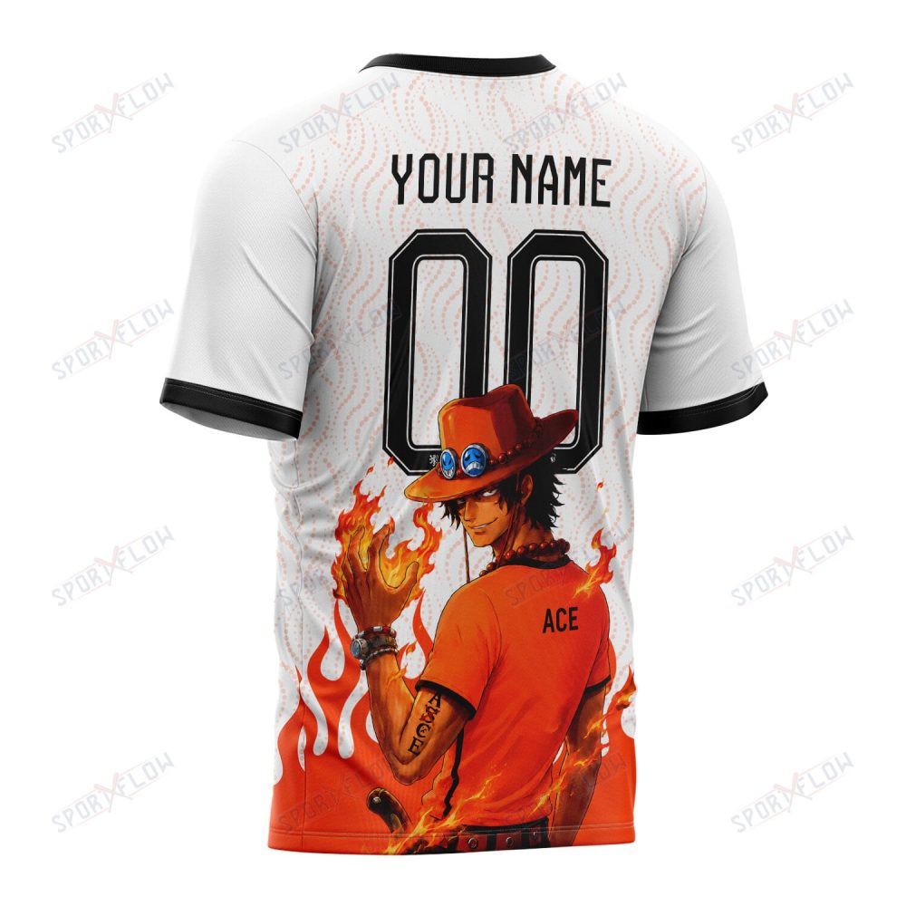World Cup 2026 Netherlands X Op Portgas D. Ace Fire Graphic All Over Print Jersey Shirt Hoodie - Image 3