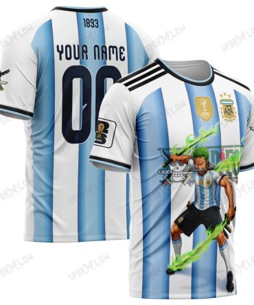 World Cup 2026 Argentina X Op Zoro Sword Haki Attack All Over Print Jersey Shirt Hoodie