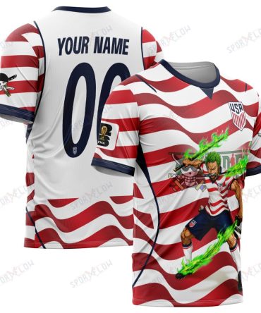 World Cup 2026 Usa X Op Zoro Sword Haki Attack All Over Print Jersey Shirt Hoodie