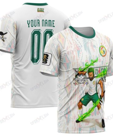 World Cup 2026 Senegal X Op Zoro Sword Haki Attack All Over Print Jersey