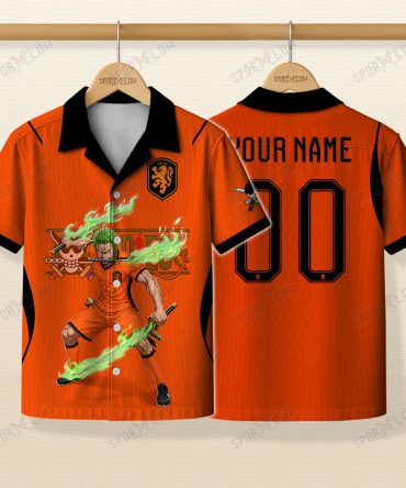 World Cup 2026 Netherlands X Op Zoro Sword Haki Attack Hawaiian Shirt