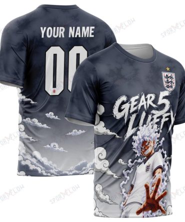 World Cup 2026 England X Op Luffy Gear 5 Sun God All Over Print Jersey Shirt Hoodie