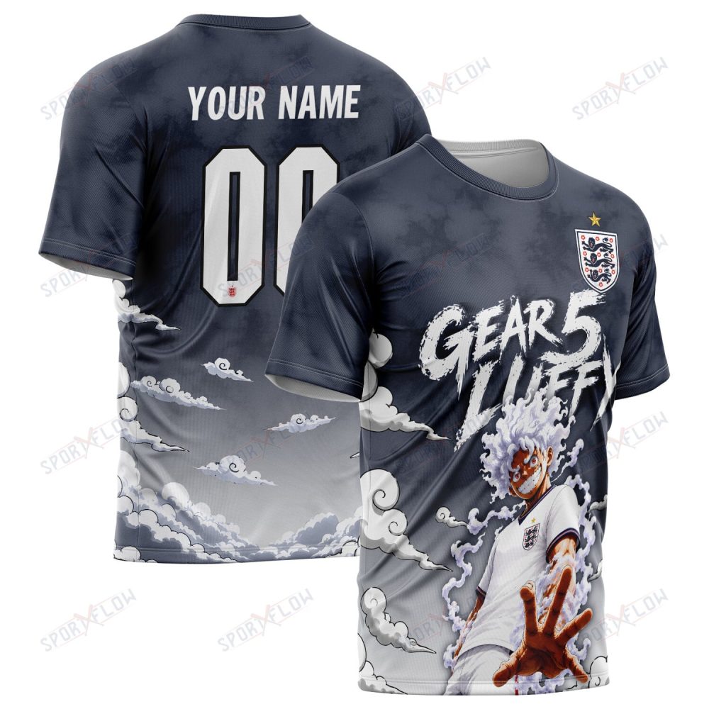 World Cup 2026 England X Op Luffy Gear 5 Sun God All Over Print Jersey Shirt Hoodie