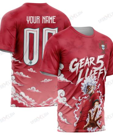 World Cup 2026 Portugal X Op Luffy Gear 5 Sun God All Over Print Jersey Shirt Hoodie