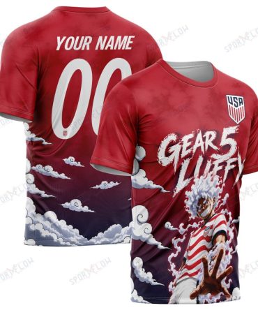 World Cup 2026 Usa X Op Luffy Gear 5 Sun God All Over Print Jersey Shirt Hoodie