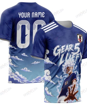 World Cup 2026 Japan X Op Luffy Gear 5 Sun God All Over Print Jersey Shirt Hoodie