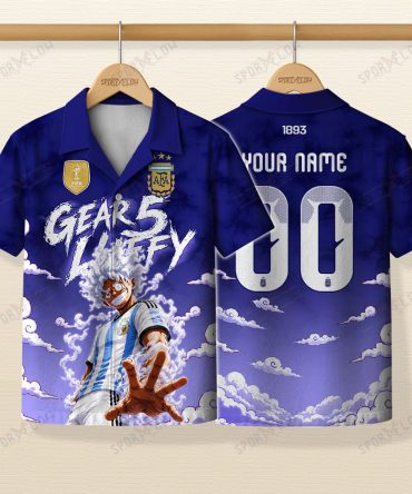 World Cup 2026 Argentina X Op Luffy Gear 5 Sun God Hawaiian Shirt
