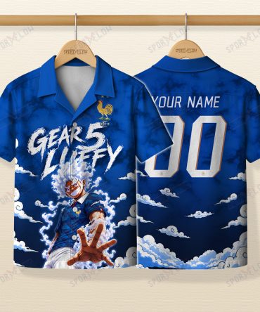 World Cup 2026 France X Op Luffy Gear 5 Sun God Hawaiian Shirt