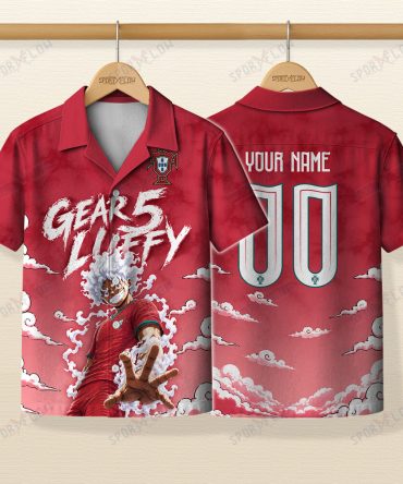 World Cup 2026 Portugal X Op Luffy Gear 5 Sun God Hawaiian Shirt