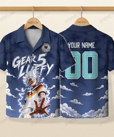 World Cup 2026 Germany X Op Luffy Gear 5 Sun God Hawaiian Shirt