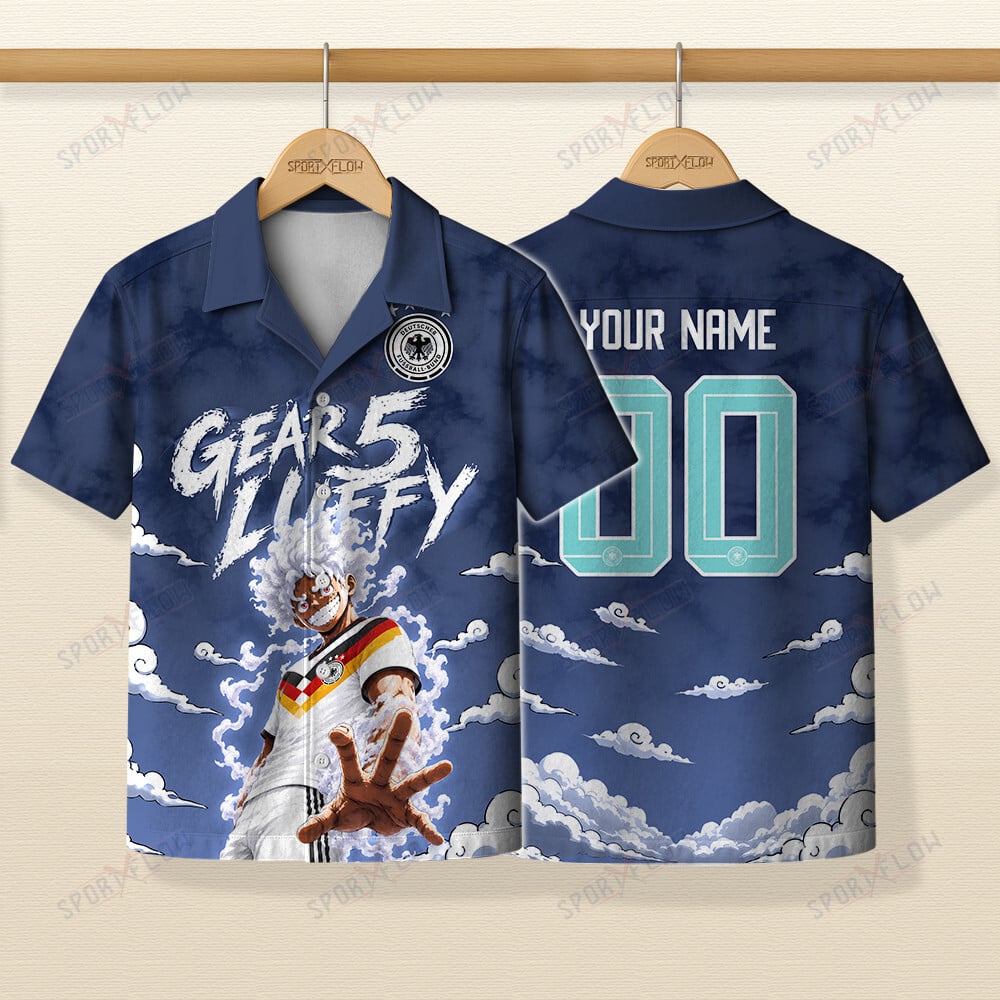 World Cup 2026 Germany X Op Luffy Gear 5 Sun God Hawaiian Shirt