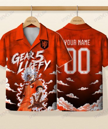 World Cup 2026 Netherlands X Op Luffy Gear 5 Sun God Hawaiian Shirt