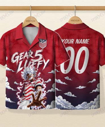 World Cup 2026 Usa X Op Luffy Gear 5 Sun God Hawaiian Shirt