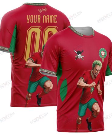 World Cup 2026 Morocco X Op Swordsman Striker Sprint All Over Print Jersey Shirt Hoodie