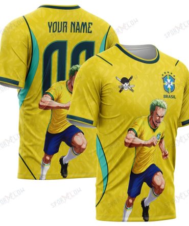 World Cup 2026 Brazil X Op Swordsman Striker Sprint All Over Print Jersey Shirt Hoodie