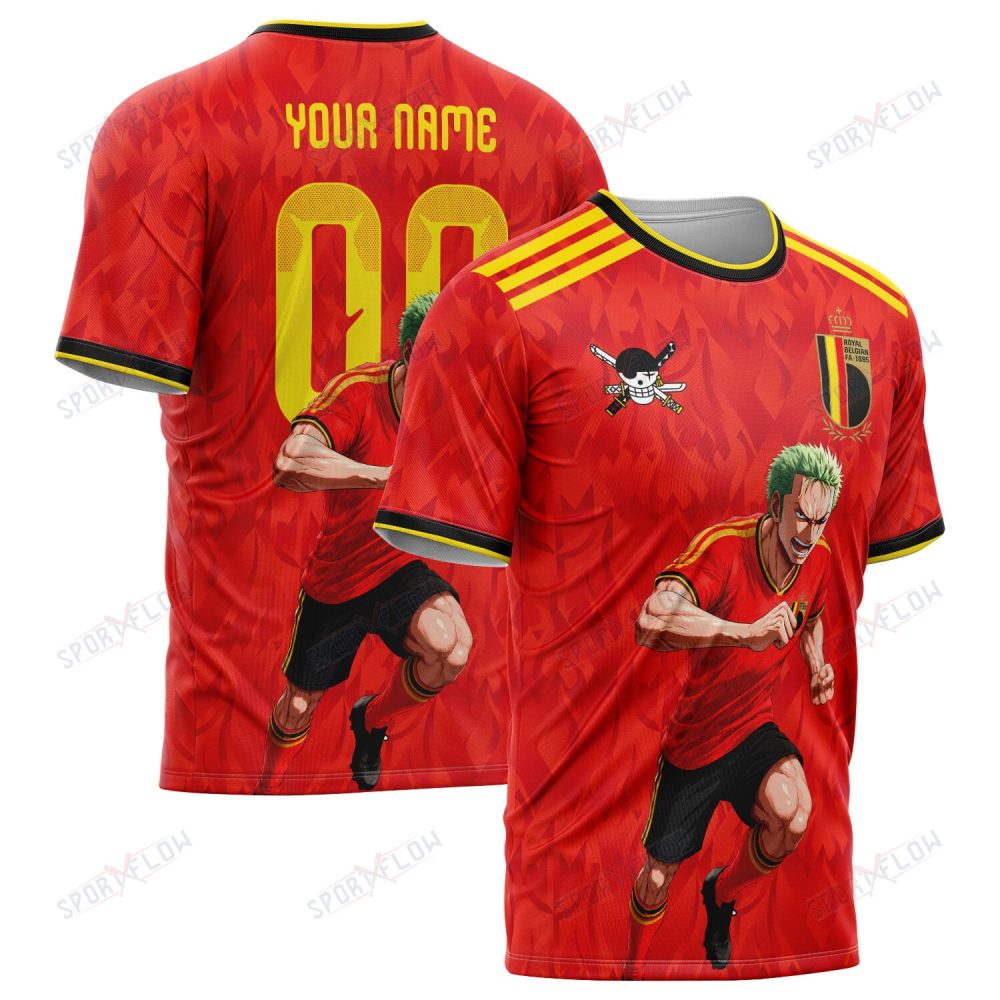 World Cup 2026 Belgium X Op Swordsman Striker Sprint All Over Print Jersey Shirt Hoodie