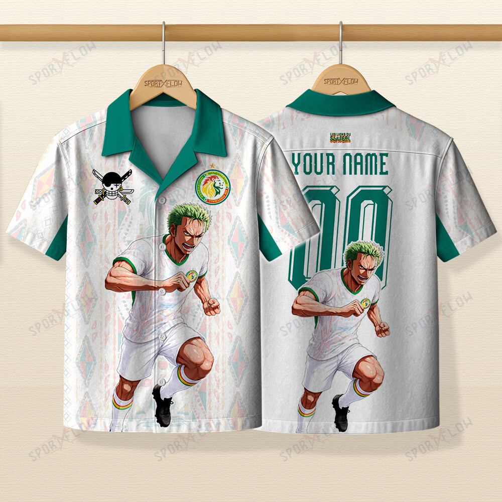World Cup 2026 Senegal X Op Swordsman Striker Sprint Hawaiian Shirt