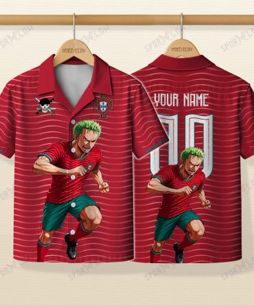 World Cup 2026 Portugal X Op Swordsman Striker Sprint Hawaiian Shirt