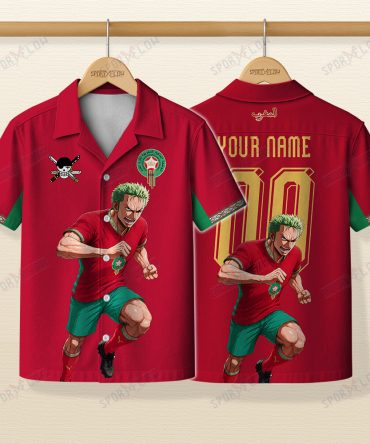 World Cup 2026 Morocco X Op Swordsman Striker Sprint Hawaiian Shirt