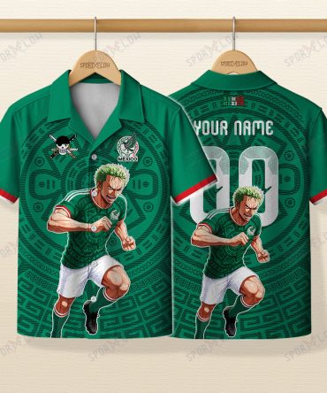 World Cup 2026 Mexico X Op Swordsman Striker Sprint Hawaiian Shirt
