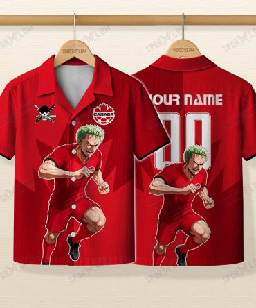 World Cup 2026 Canada X Op Swordsman Striker Sprint Hawaiian Shirt