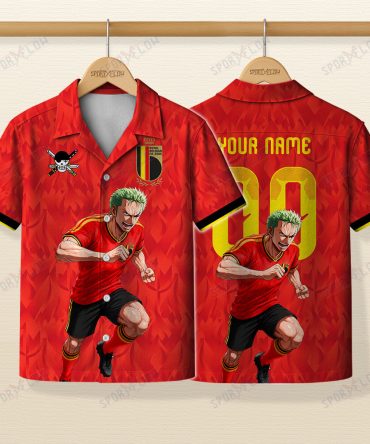 World Cup 2026 Belgium X Op Swordsman Striker Sprint Hawaiian Shirt