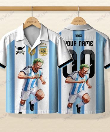 World Cup 2026 Argentina X Op Swordsman Striker Sprint Hawaiian Shirt