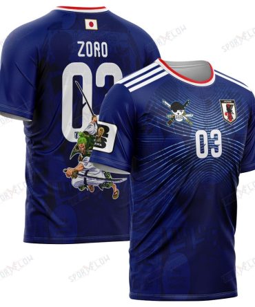 World Cup 2026 Japan X Op Zoro Demon Slash All Over Print Jersey Shirt Hoodie