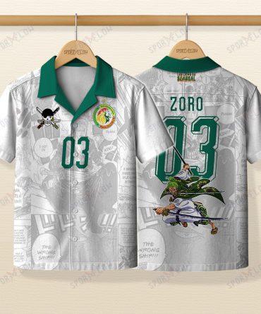 World Cup 2026 Senegal X Op Zoro Demon Slash Comic Hawaiian Shirt