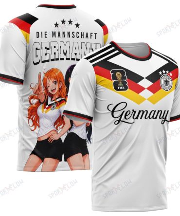 World Cup 2026 Germany X Op Nami Robin Die Mannschaft All Over Print Jersey Shirt Hoodie