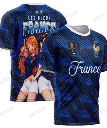 World Cup 2026 France X Op Nami Robin Les Bleus All Over Print Jersey Shirt Hoodie