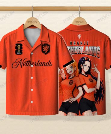 World Cup 2026 Netherlands X Op Nami Robin Oranje Hawaiian Shirt