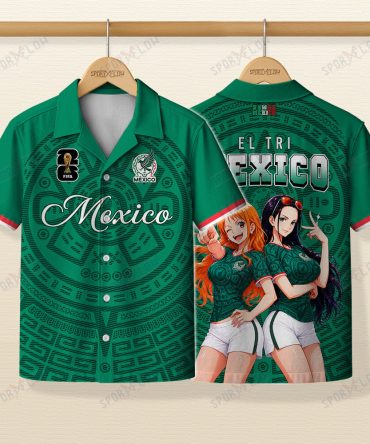 World Cup 2026 Mexico X Op Nami Robin El Tri Hawaiian Shirt