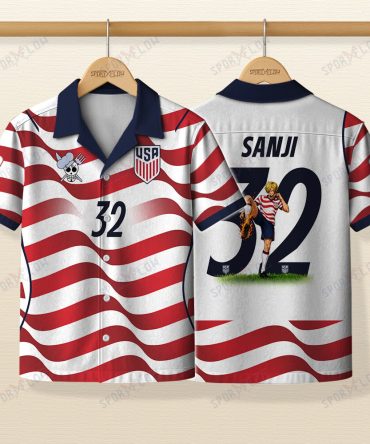 World Cup 2026 Usa X Op Sanji Fire Kick Hawaiian Shirt
