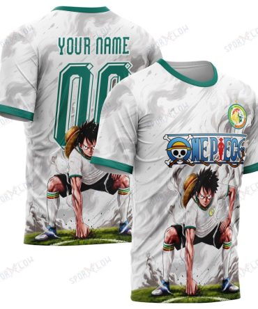 World Cup 2026 Senegal X Op Luffy Gear 2 Smokey All Over Print Jersey Shirt Hoodie