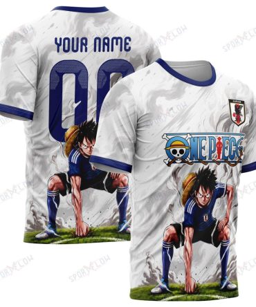 World Cup 2026 Japan X Op Luffy Gear 2 Smokey All Over Print Jersey Shirt Hoodie