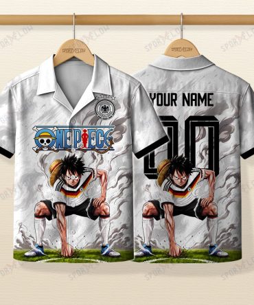 World Cup 2026 Germany X Op Luffy Gear 2 Smokey Hawaiian Shirt