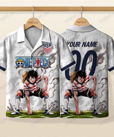 World Cup 2026 Usa X Op Luffy Gear 2 Smokey Hawaiian Shirt