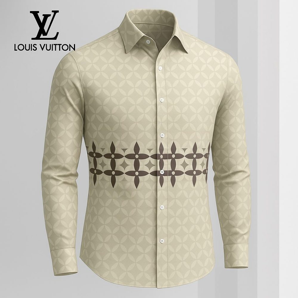 Louis Vuitton Lv Long Sleeve Button Shirt 2025 Lx-Smlv2025029