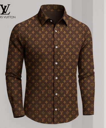 Louis Vuitton Lv Long Sleeve Button Shirt 2025 Lx-Smlv2025035