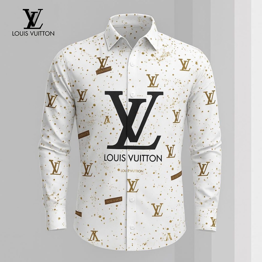 Louis Vuitton Lv Long Sleeve Button Shirt 2025 Lx-Smlv2025037