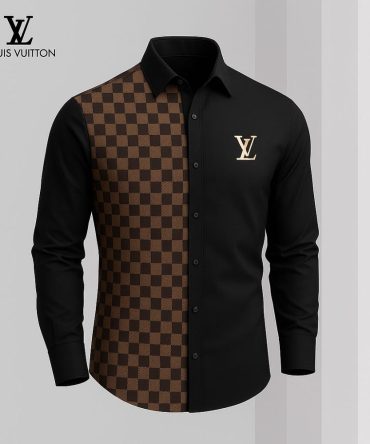Louis Vuitton Lv Long Sleeve Button Shirt 2025 Lx-Smlv2025044
