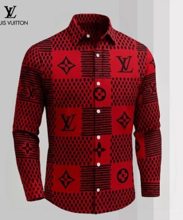 Louis Vuitton Lv Long Sleeve Button Shirt 2025 Lx-Smlv2025048