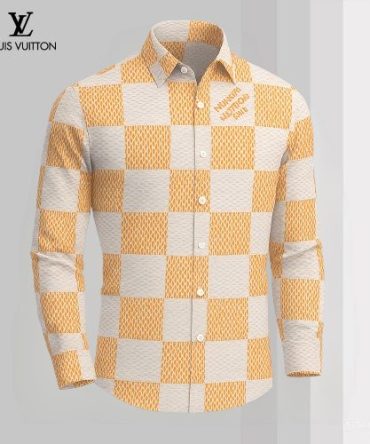 Louis Vuitton Lv Long Sleeve Button Shirt 2025 Lx-Smlv2025051