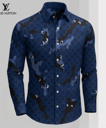 Louis Vuitton Lv Long Sleeve Button Shirt 2025 Lx-Smlv2025053